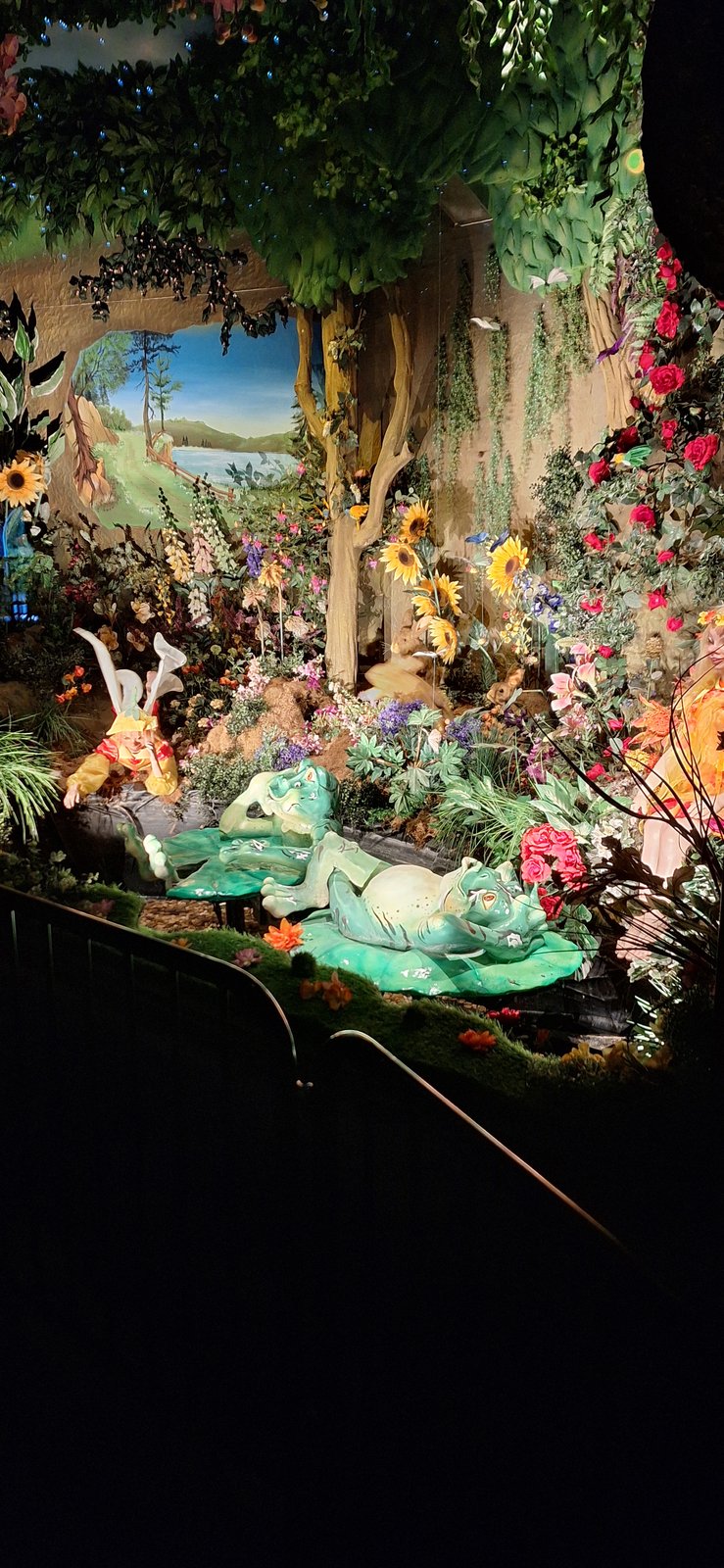 Met zingende bloemen.