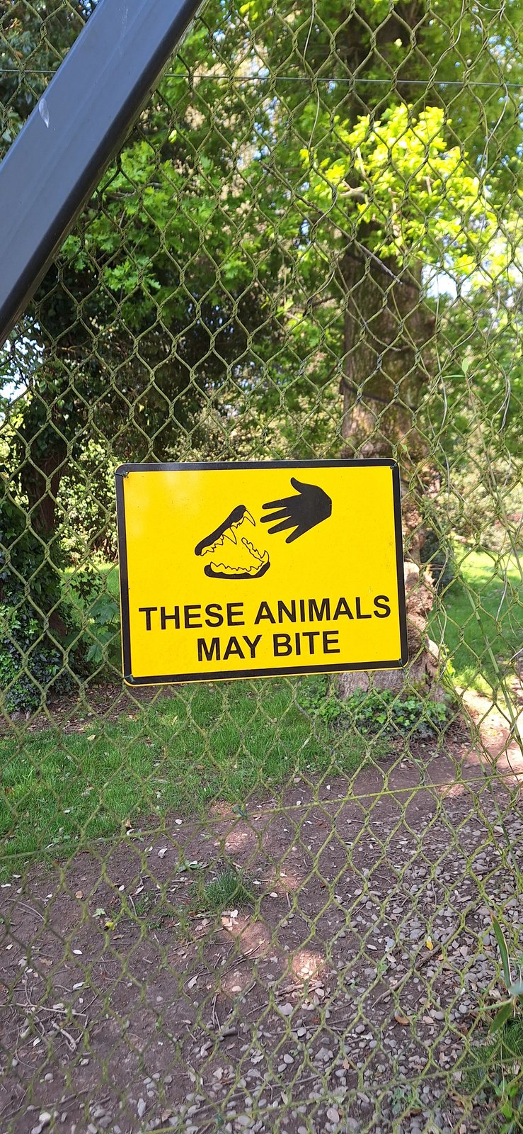 These animals may bite.
Or they may not.