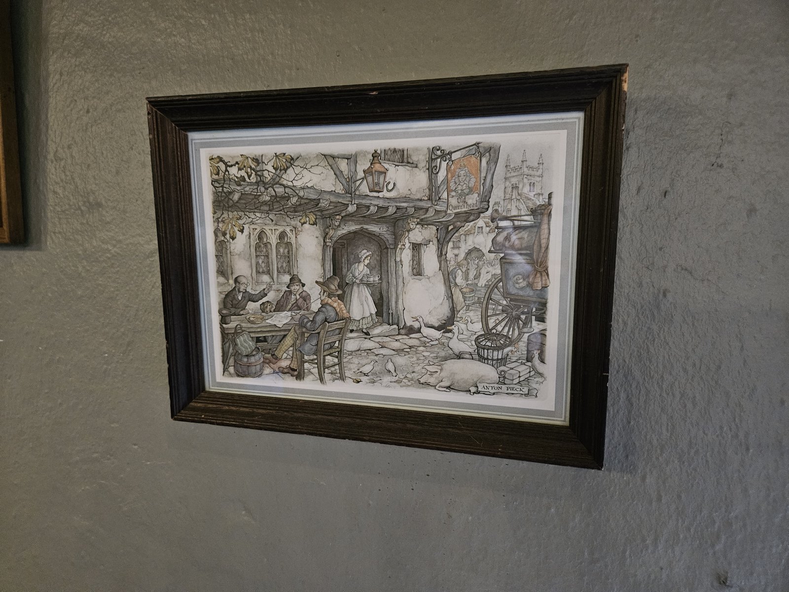 Een Anton Pick schilderij, gevonden in en horeca puntje.