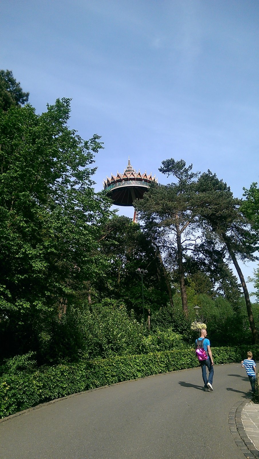 De Pagode, gezien vanuit achter Polles Keuken.