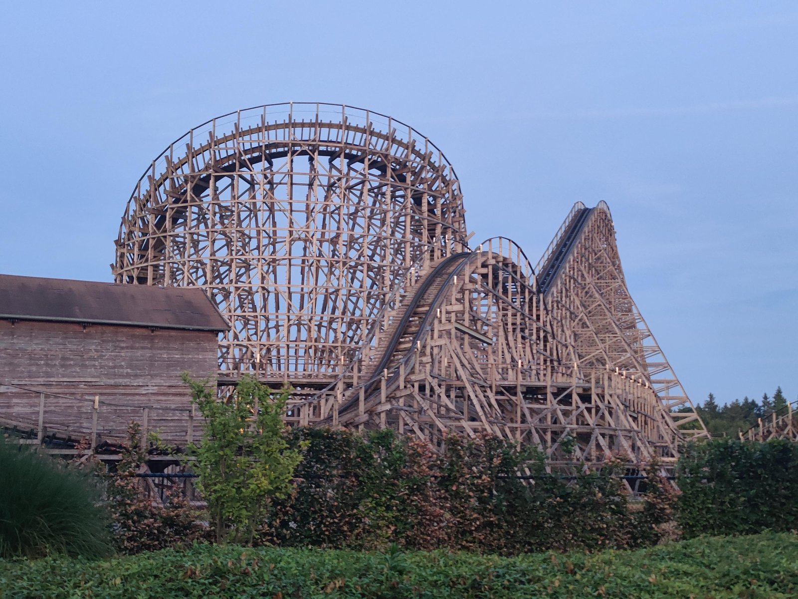 Troy, gezien van buiten het park.