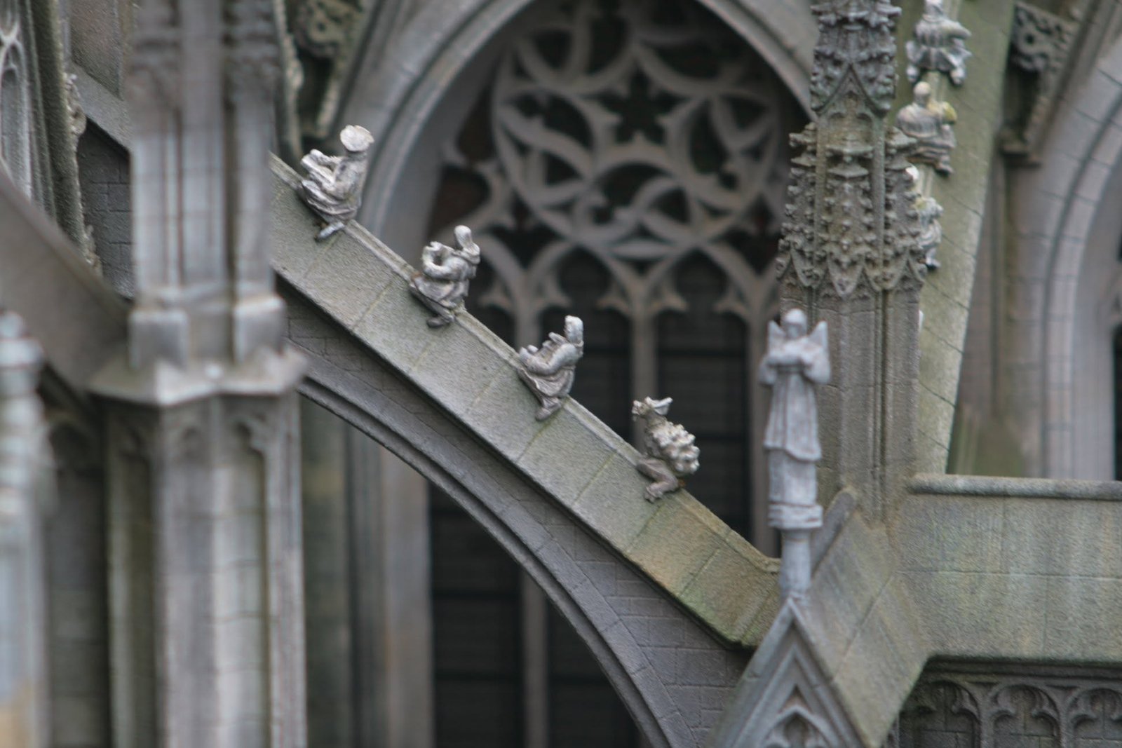 Detail van de Sint-Janskathedraal in 's-Hertogenbosch.
