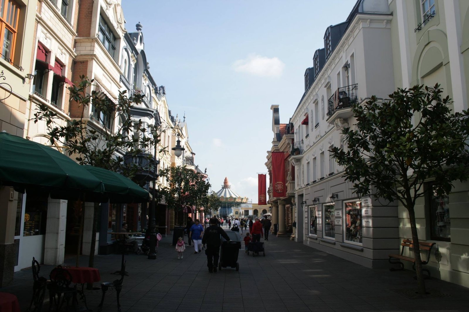 De hoofdstraat van het themagebied Berlin