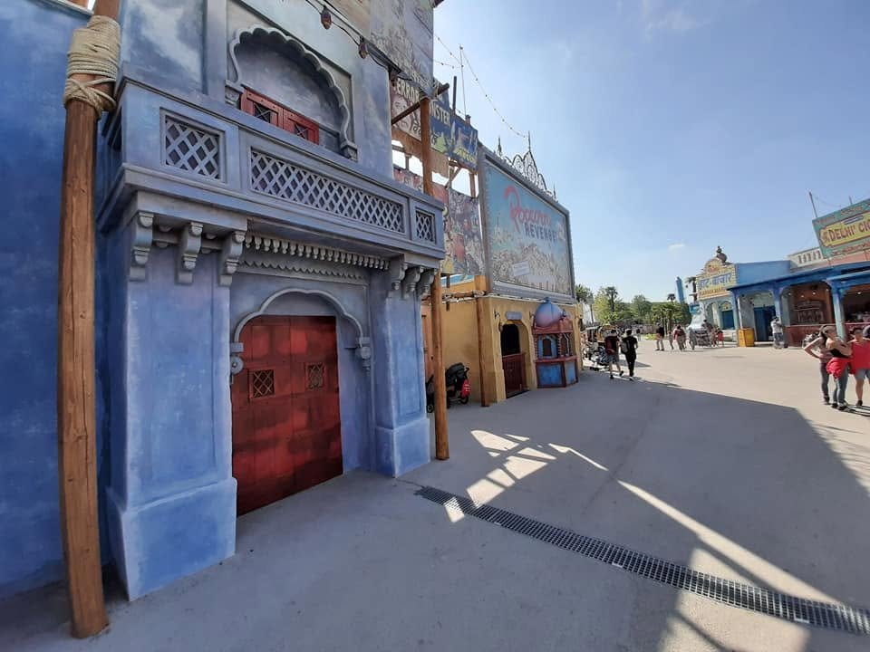 Entree van de interactieve darkride Popcorn Revenge