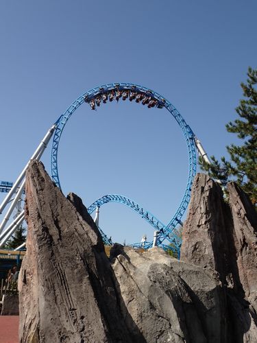 De grote looping van Blue-Fire!