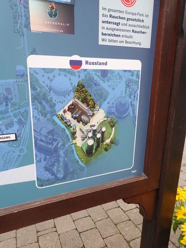 Een plattegrondbord van Rusland.